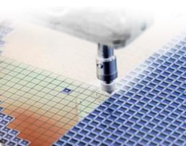 Semiconductor package substrate close-up